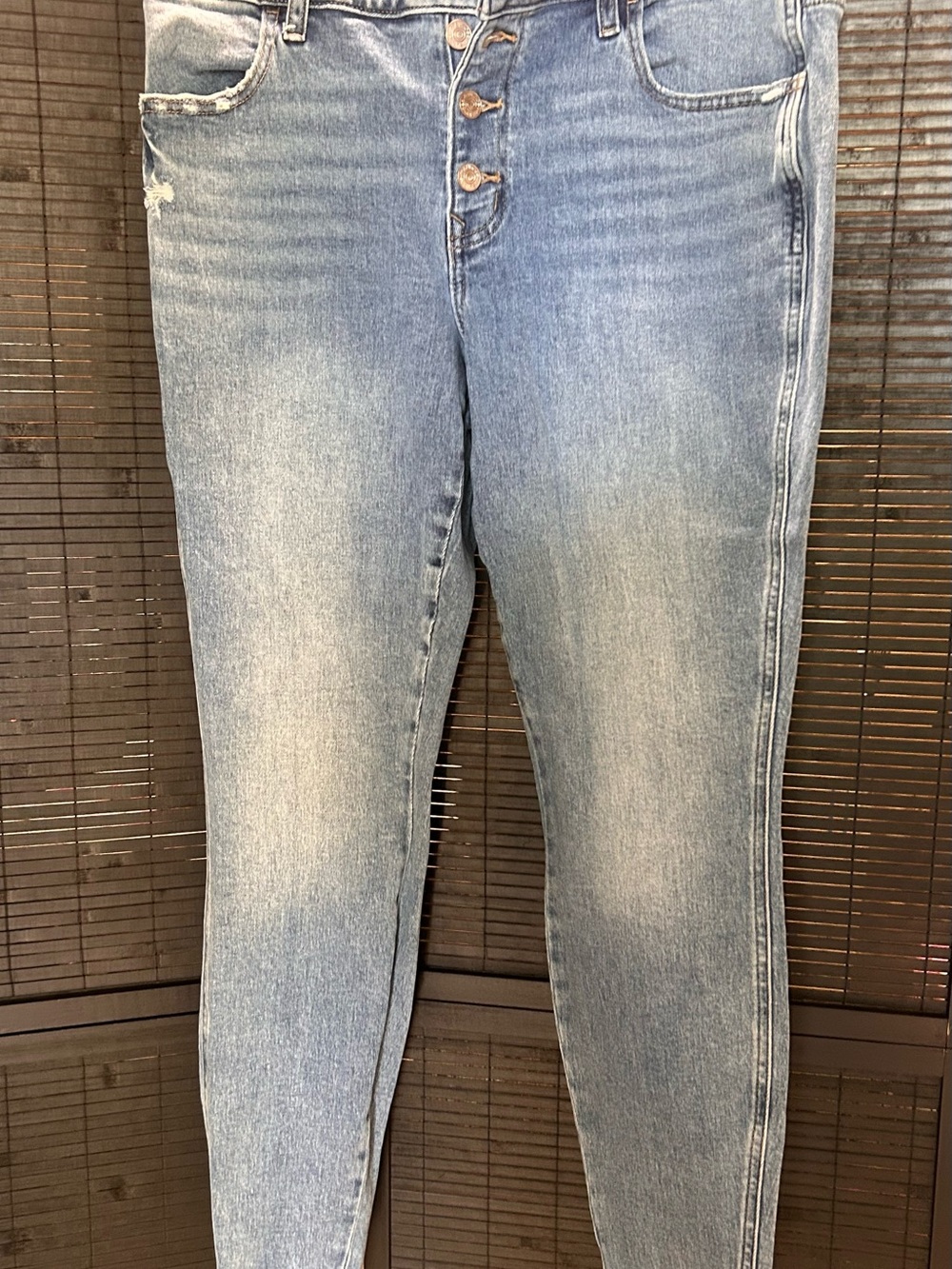 Maurices Light Blue High-Rise Skinny Jeggings
